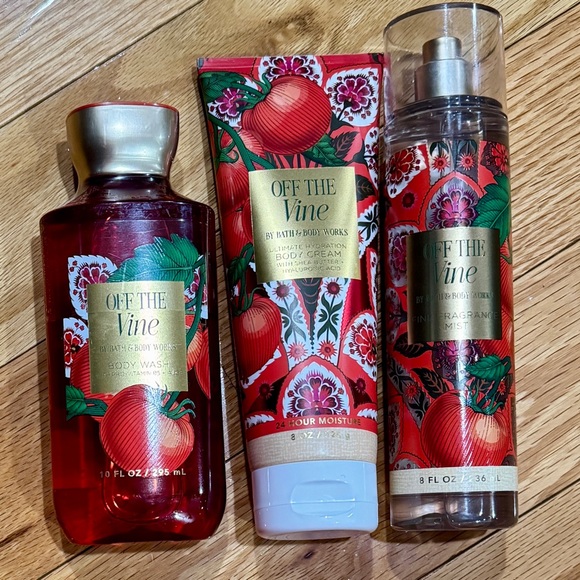 Bath & Body Works Off The Vine 3Piece SetBody WashBody CreamFragrance Mist